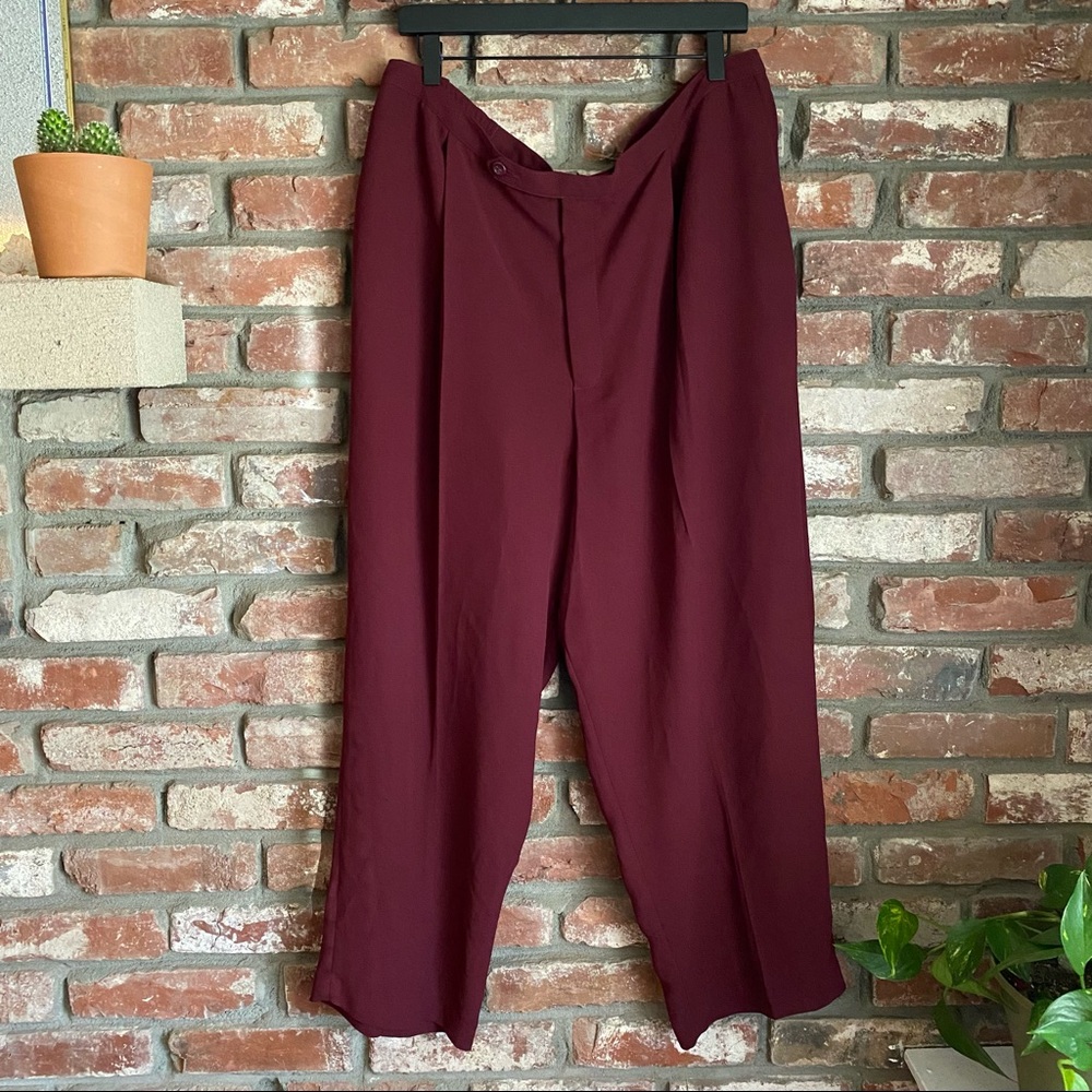 Maggie Barnes Maroon Trousers Petite Plus